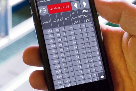 sample of a digital system of WEDA's liquid feeding systems