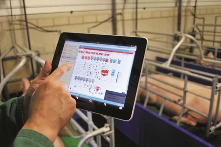 sample of a digital system of WEDA's liquid feeding systems Melchers Taiwan