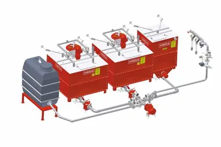 sample of WEDA's liquid pig feeding systems Melchers Taiwan