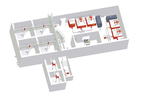 sample of WEDA's liquid pig feeding systems Melchers Taiwan