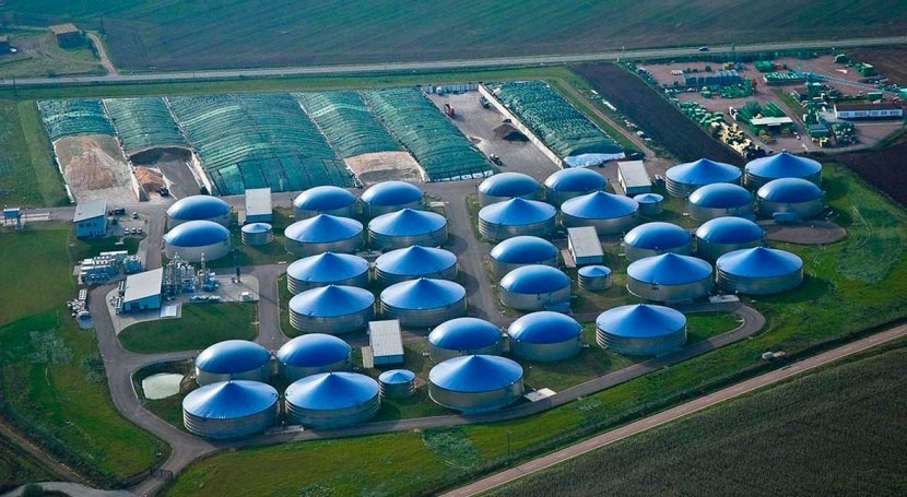 aerial view of biogas plants for the energy industry Melchers Taiwan
