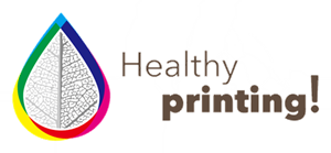 healthy printing logo representing eco-friendly printing inks printing & graphics Melchers Taiwan