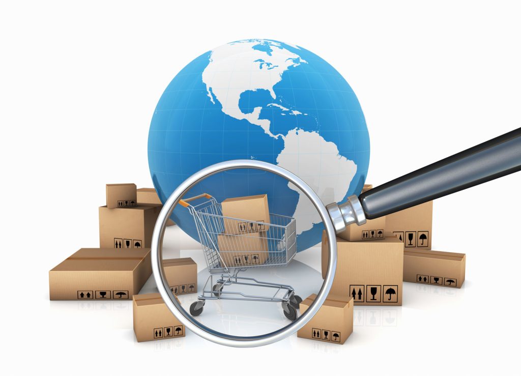 shopping cart and cartons to represent retail goods Melchers Taiwan